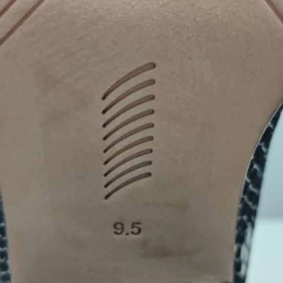 NEW Paige Emery Ankle Boot Womens 9.5 Black Snake Print Suede Western Chelsea - Picture 13 of 14